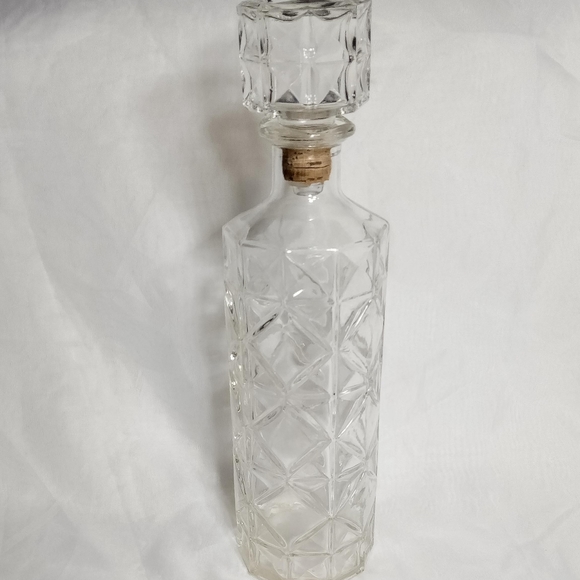 Anchor Hocking Diamond Quilted Liquor Decanter &Stopper Barware. - Picture 2 of 13